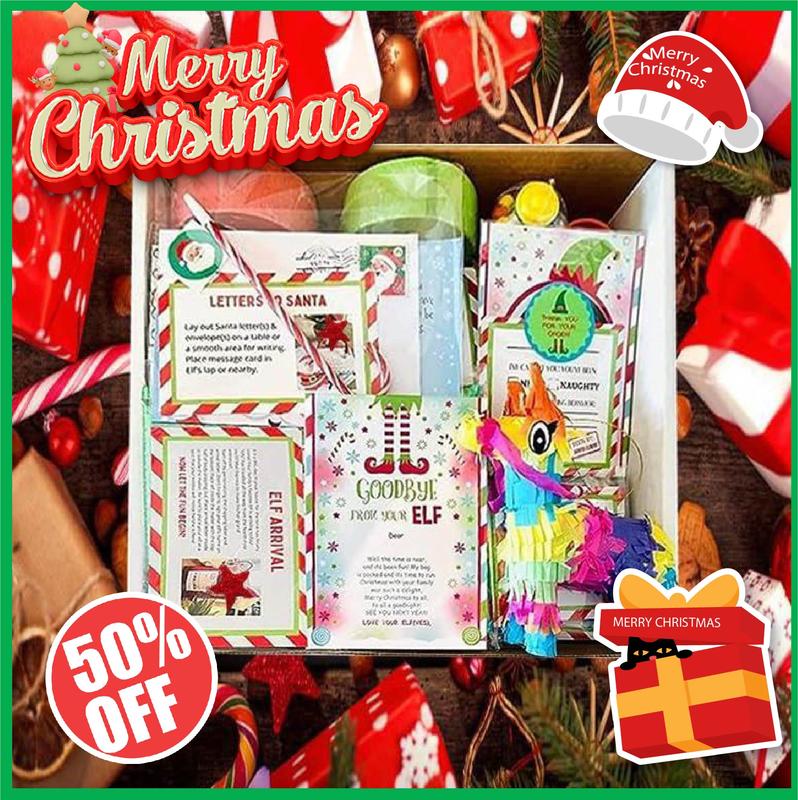 2024 Elf Kit 24 Days Of Christmas, Elf Kits For Christmas,Elf On The Shelf 24 Day Kits, Christmas Activities, Christmas Countdown Gift Set