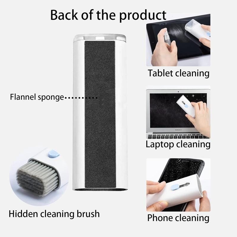 BlackFriday 8 in 1 earphone cleaning kit, suitable for smartphones, tablets, cameras, and keyboards. Includes a flannel cleaning cloth for convenient cleaning.