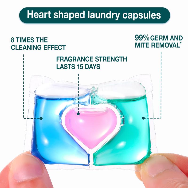 Sukgarden Liquid Laundry Detergent Soap Pacs, a powerful 3-in-1 cleanser, 150pcs, with deodorizing properties and a fresh scent