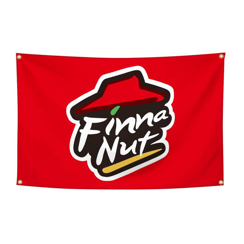 Finna Nut Flag 3x5ft Banner Funny Flag Polyester Durable with Brass Grommet for College Dorm Room Decor Christmas Hanging