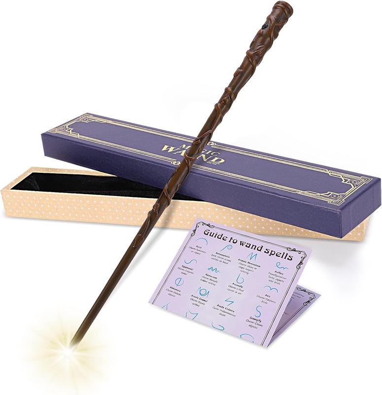 The HarryPotter Light up Wizard Magic Wand Rechargeable Illuminating Witch Wands Accessories Magical