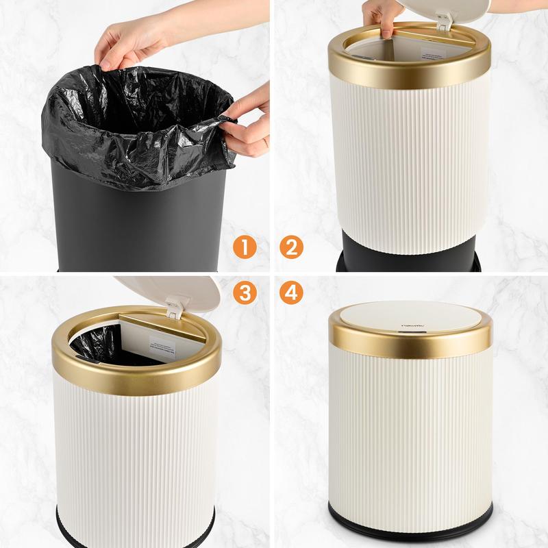 Pukomc Smart induction Trash can, trash cans for kitchen,trash cans for bathroom,Waterproof Wastebasket Plastic Trash cans for Kitchen, Bathroom, Bedroom,  Office and Outdoor