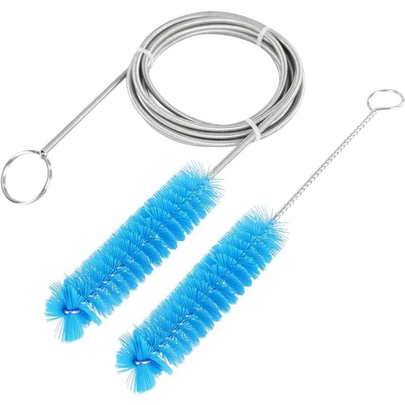 CPAP Tube Cleaning Brush-7 Feet Flexible + 7 Inches Handy Stainless Steel Wire Bristle Brush- Fits for Standard 22mm Diameter Tubing