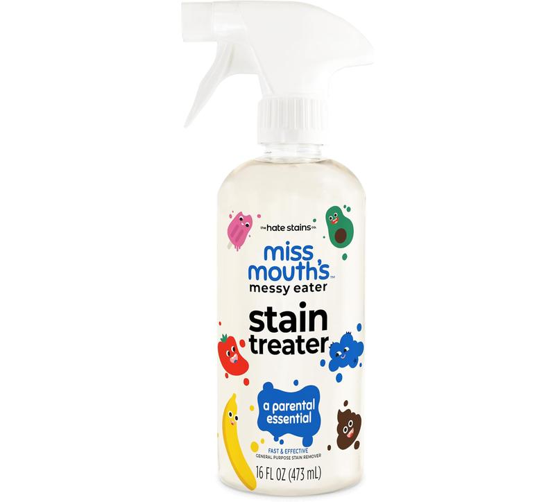 ONLY TODAY! BIG SALE! Miss Mouth's Messy Eater Stain Treater Spray - 16oz Stain Remover - Newborn & Baby Essentials - No Dry Cleaning Food, Grease, Coffee Off Laundry, Underwear, Fabric