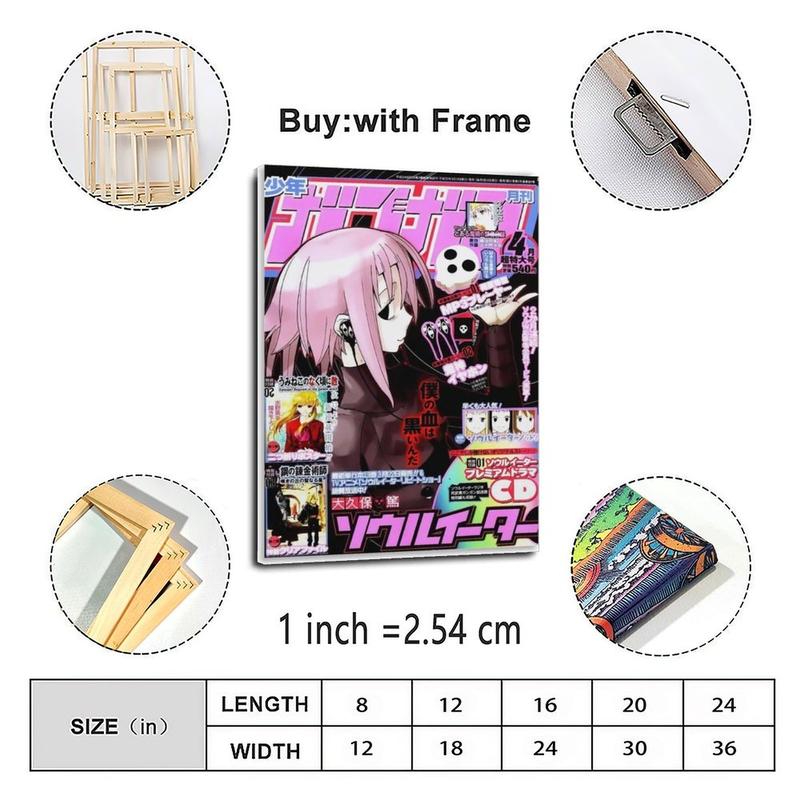 Soul Eater Anime Posters Cool Aesthetic Game Posters Canvas Wall Art Prints for Wall Decor Room Decor Bedroom Decor Gifts Posters