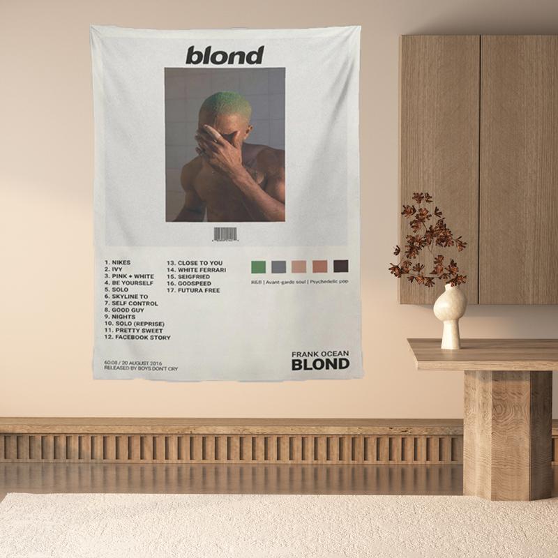 BLOND Album Cover Tapestry 3*5FT Polyester Wall Art Tapestry Decorate Bedroom Modern Home Wall Hanging Tapestry