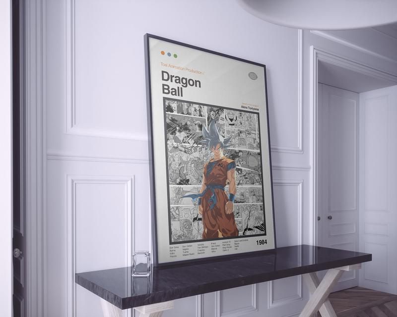 Dragon Bal Poster | Anime Print | Film Poster | Vintage Retro Art Print | Minimalist Poster | Flexible Sizes, Goku| Print On Paper