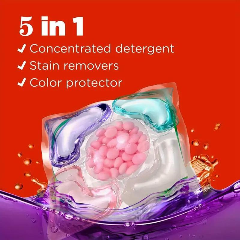 5 in 1 Laundry Beads, 30 50pcs pack Long Lasting Fragrance Laundry Beads, Portable Laundry Detergent Beads for Home & Travel