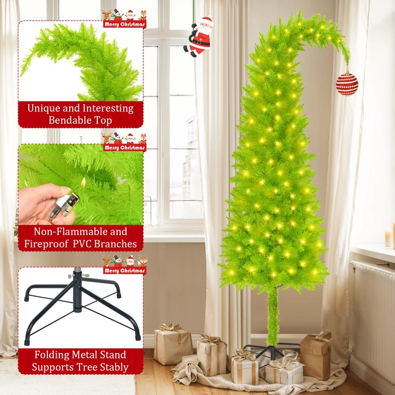 Flocked Green Christmas Tree 6ft | Create a Cozy Winter Wonderland | Perfect Festive Decor for Home, Office & Holiday Parties