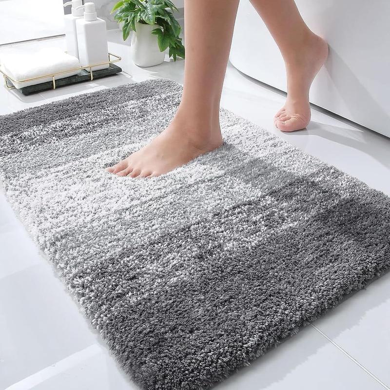 Bathroom Rugs Mat 30x20, Extra Soft and Absorbent Microfiber Bath Rugs, Non-Slip Plush Shaggy Bath Carpet