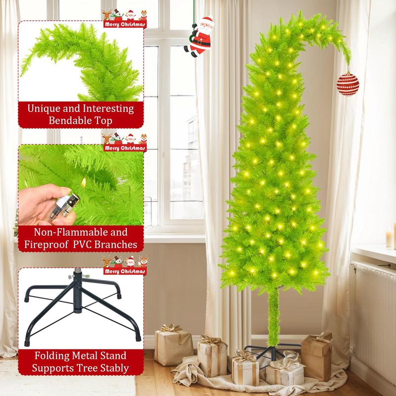 Flocked Green Christmas Tree 6ft | Create a Cozy Winter Wonderland | Perfect Festive Decor for Home, Office & Holiday Parties，Black Friday Deal.