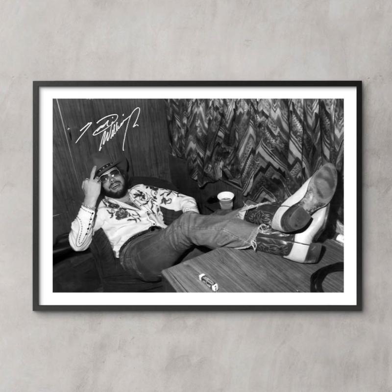 Hank W. JR Signature Wall Art Unframed Poster Decor Satin