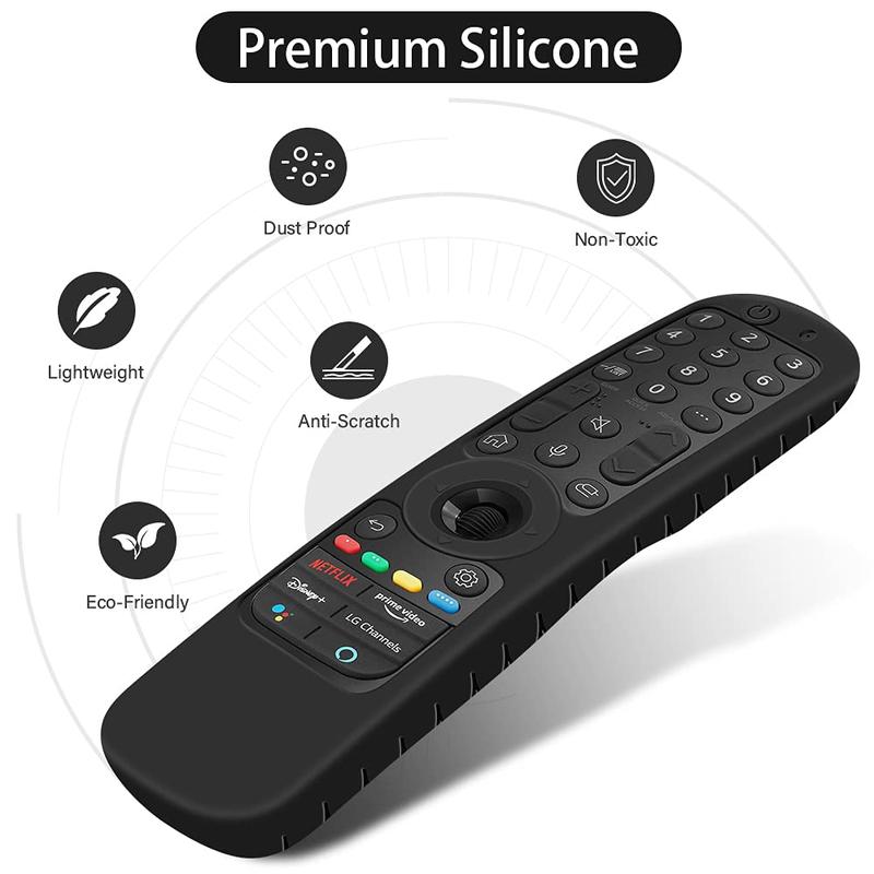 Silicone Remote Control Cover, 1 Count Anti-slip Remote Control Protector, Shockproof Replacement Remote Control Protector for LG Smart TV AN-MR21GC AN-MR21GA