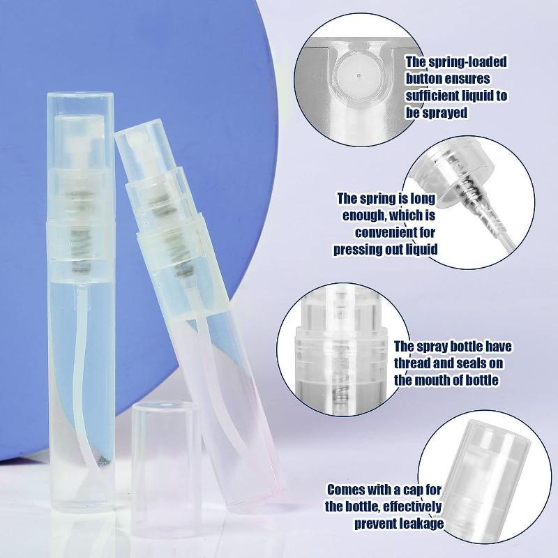 Portable Mini Spray Bottle, 10pcs set Refillable Perfume Spray Bottle, Beauty & Personal Makeup Tool for Women & Girls