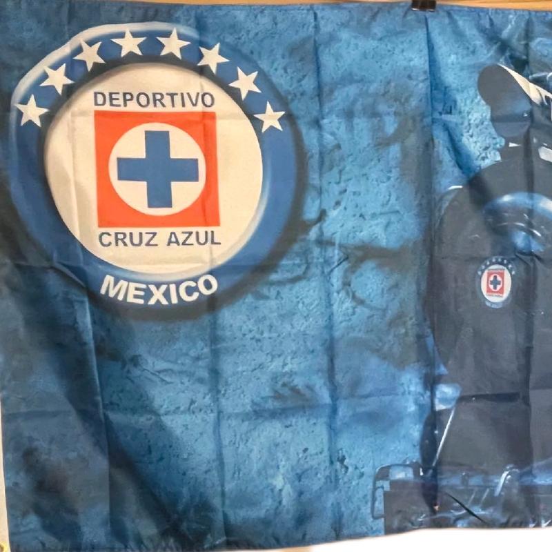 Cruz Azul Soccer Banner - 3x5 Ft, Indoors and Outdoors Soccer Flag la maquina