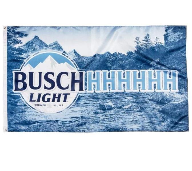 Busch Light Beer Flag Banner, Dorm Wall Tapestries, Room Decor, Ideal Gift For Beer Lovers Room Accessories, Bedroom Flags, Cool Flag For Room, Dorm Decor