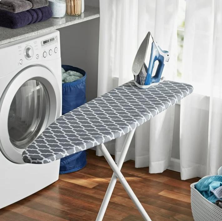 Deluxe Lattice Grey Ironing Board Cover - 54