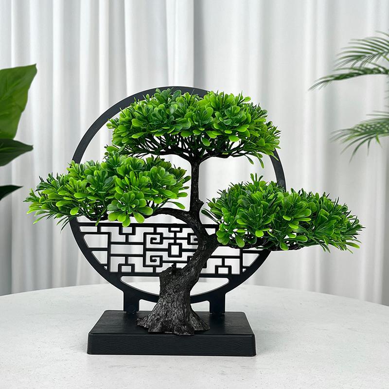 Artificial Plant Ornament, 1 Count Desktop Faux Indoor Plant Decoration, Decorative Plant for Home Living Room Bedroom Dining Room, Home Decor