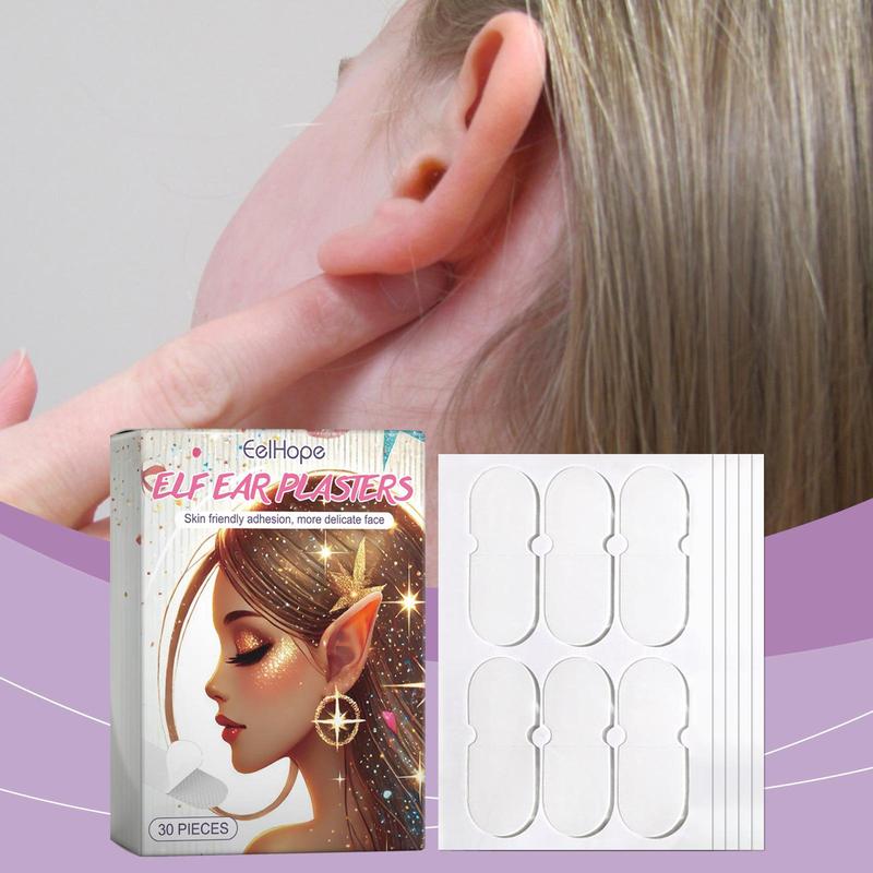 Elf Ear Sticker, 1 Box 2 Boxes Waterproof Self Adhesive Ear Sticker, Breathable Ear Sticker for Makeup, Cosplay, Costume Party