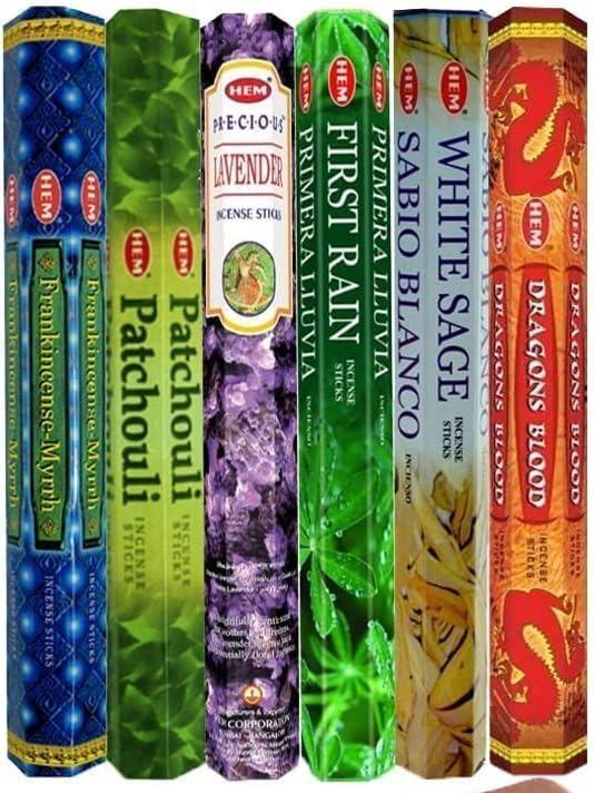 Assorted Hexa Combo Incense Sticks (Assorted Incense Sticks) Floral Fragrance Floral Fragrance Floral Fragrance Floral Fragrance Pack Lavender Scented Perfume Scented Perfume Scented Perfume Aroma Freshener