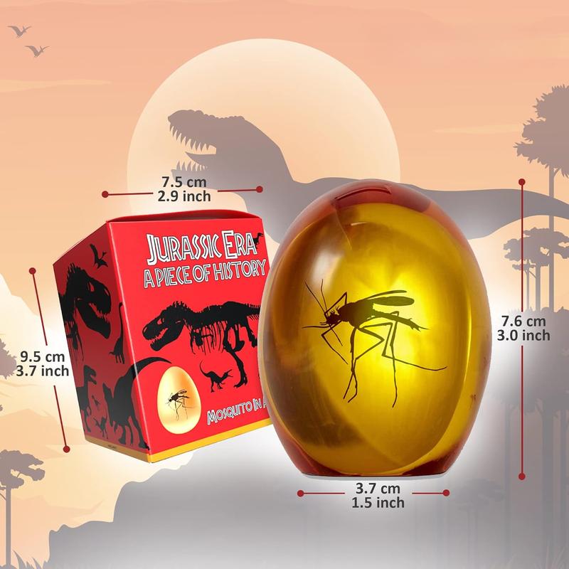 Jurassic Park Mosquito Amber resin paper weight - measures 3 inches high