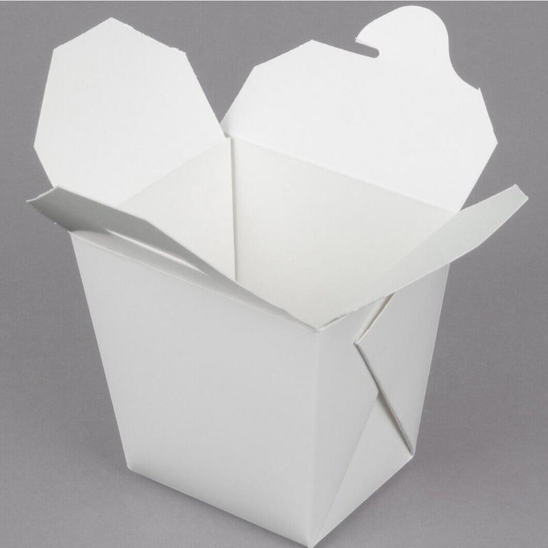 16 oz Takeout Boxes Food Containers White Paperboard Chinese Asian food Box