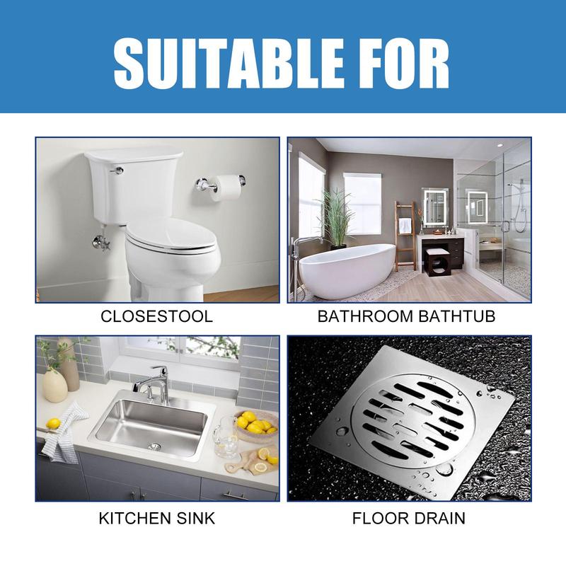 Drain Clog Remover, Toilet Cleaner Sheet, Dissolve Toilet Kitchen Blockage and Unclog Drain Pipe Cleaner, Cleaning Products for Kitchen Bathroom Toilet