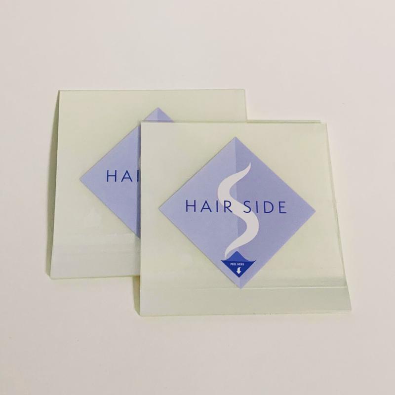 HairStixies 2-Pack, Shower Hair Sticky Pad, Transparent, Easy Clean-up and Removal, Prevent Clogged Drains Wall