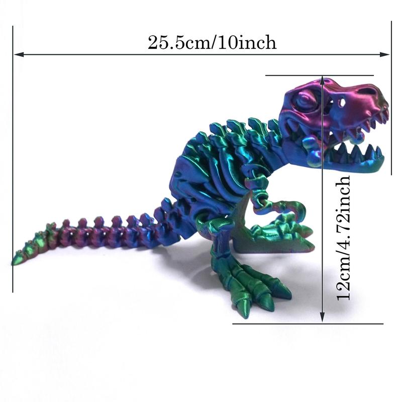 3D Printed Dinosaur Design Ornament, Creative Desktop Decoration, Joints Can Be Freely Moved, Dinosaur Model Toy, Birthday Present