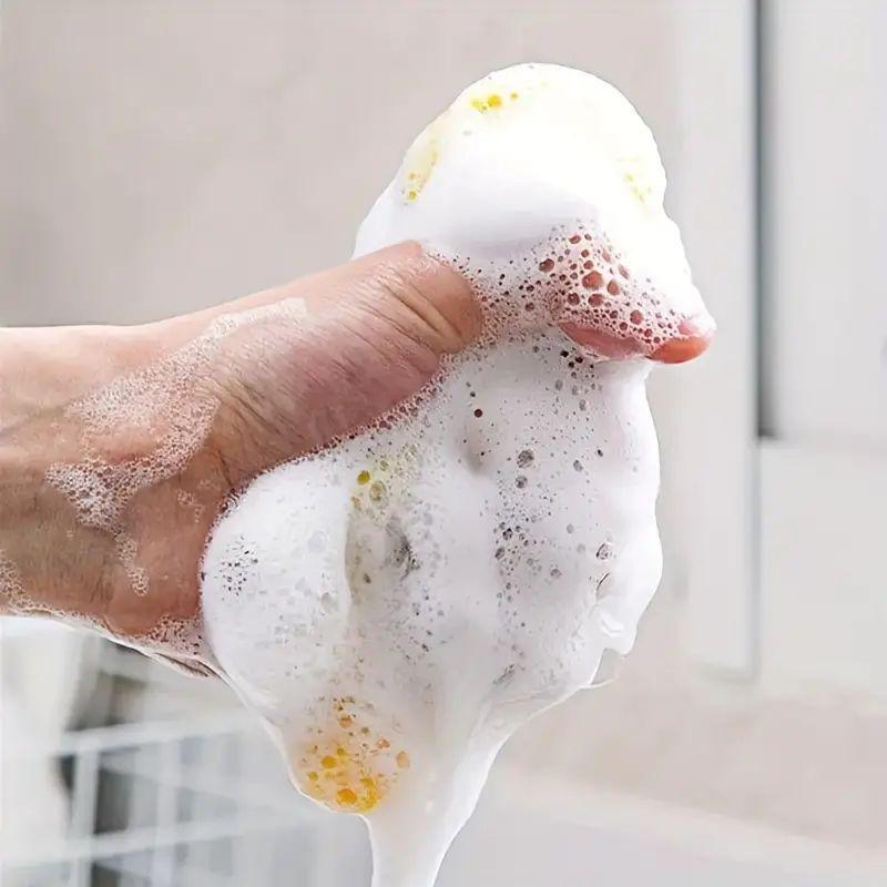 Double-sided Sponge, 5 Counts Pot & Dish Cleaning Sponges, Effortless Pot & Dish Cleaning Sponge, Kitchen Cleaning Sponge