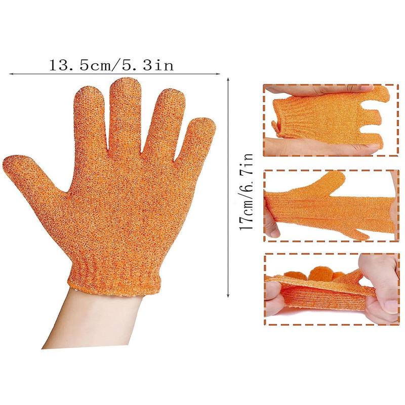 Bath Glove, 10pcs 2 Counts Per Color Soft Exfoliating Glove, Shower Glove for Whole Body, Bathroom Accessories Everything Showers Products, Summer Essentials