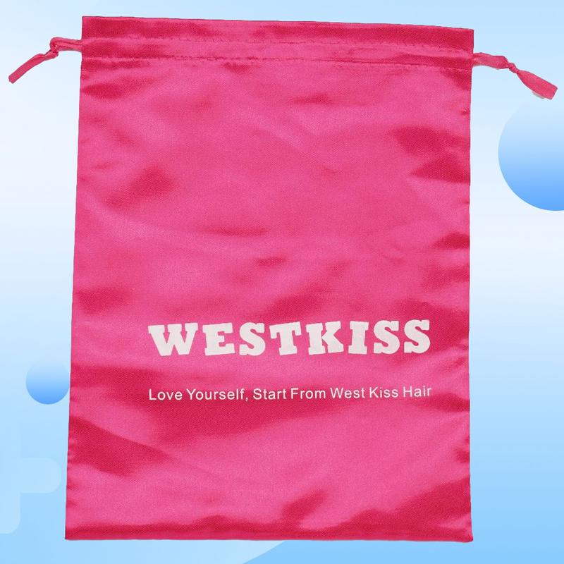 West Kiss Wig Bags Satin Packaging Pouches Carrying Storage Bags For Packaging Hair Extensions, Bundles, Wigs Organiser