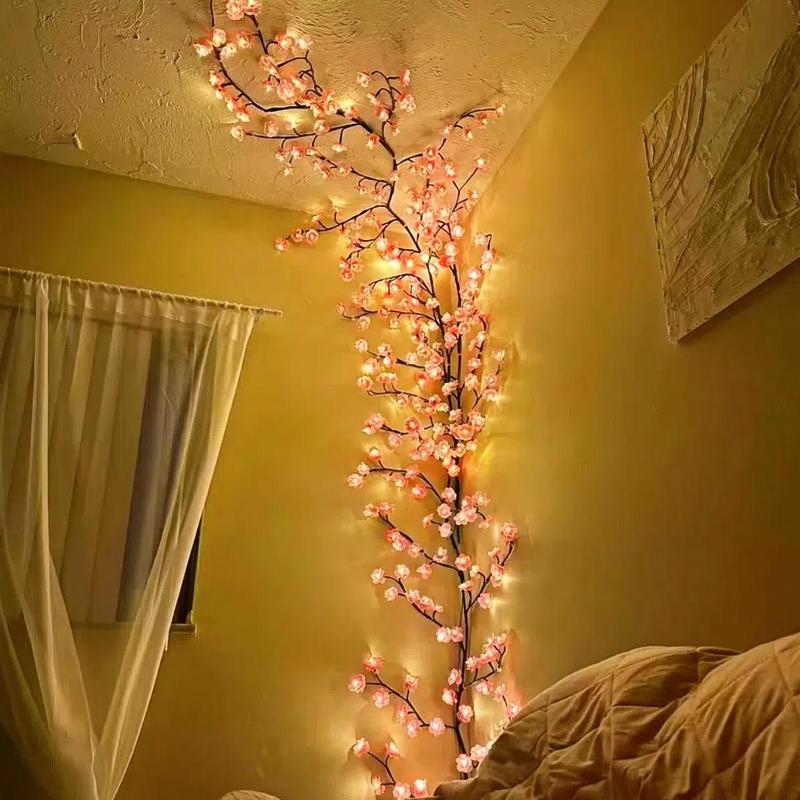 Christmas Branch Or DIY Butterfly Branch LED String Light, 1 2 Counts USB Powered 8-modes, Room Decor, Decorative Light for Home Party Festival