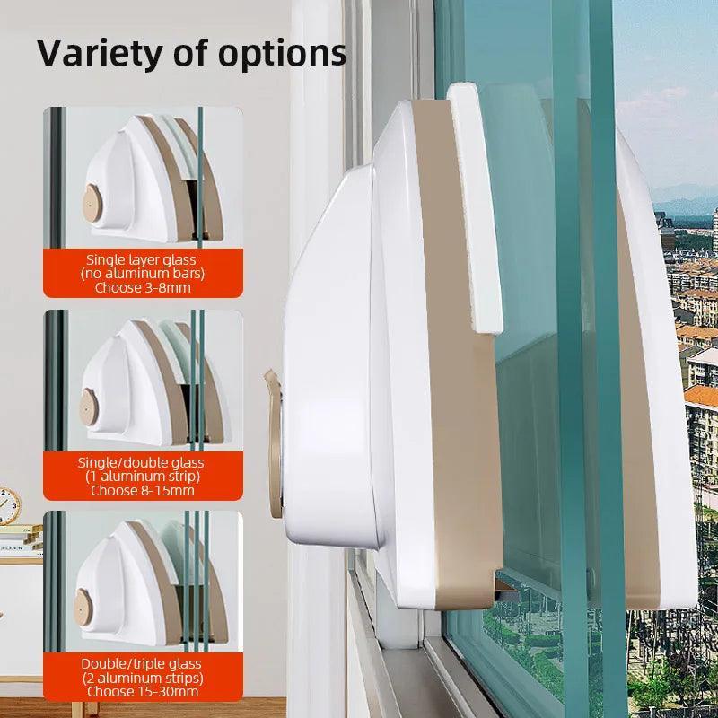 Magnetic Window Cleaner Brush Double-Side Automatic Water Discharge