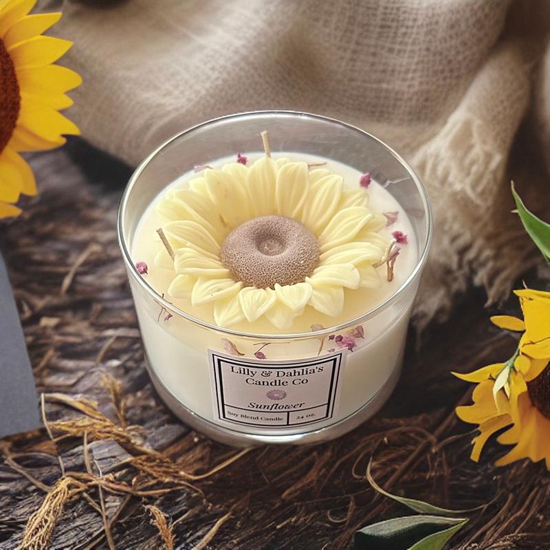 24 oz. Sunflower Candle