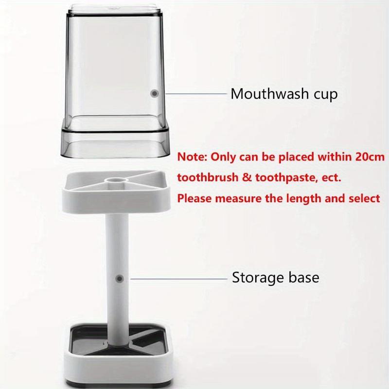 Toothbrush Holder with Cover, 3 Slots Toothbrush and Toothpaste Holder, Bathroom Counter Organizer for Electric Toothbrushes, Toothbrush Holder Only