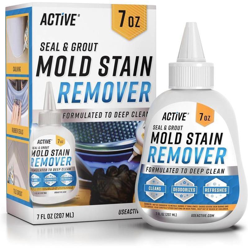 Mold Stain Remover Gel Cleaner Heavy Duty Stain Cleaner for Front Loader Washing Machine Seal, Bathroom Grout, Shower, Caulk - Front Load Washer Cleaning Solution - 7 Fl Oz