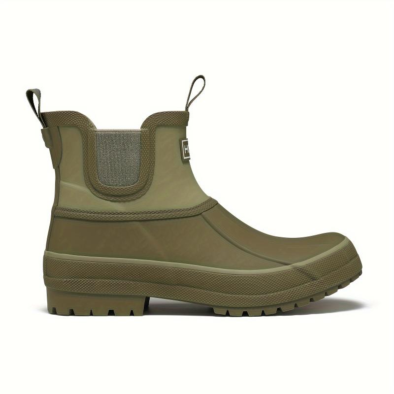 Waterproof Women's Short HISEA Duck Chelsea Rain Boots Outdoor Mud Garden Boot