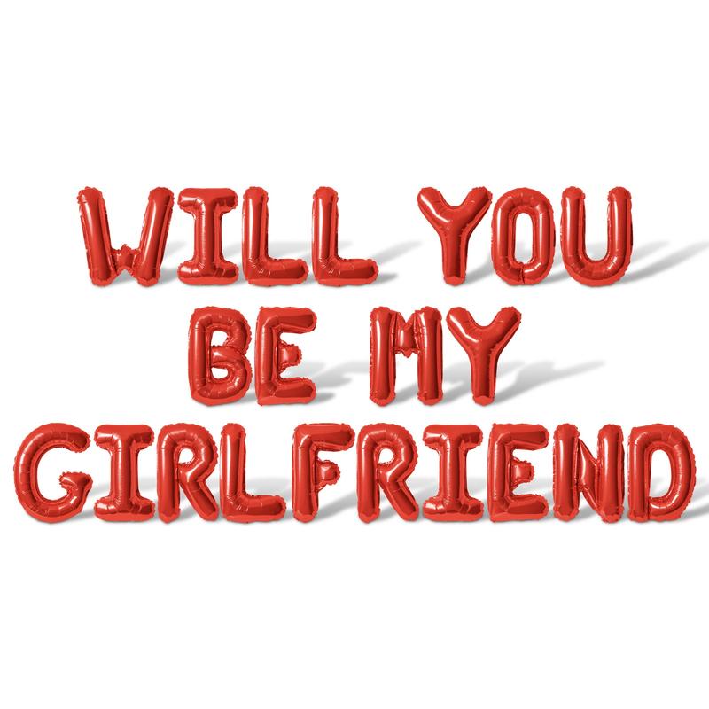 Letter Balloons - WILL YOU BE MY GIRLFRIEND - 16