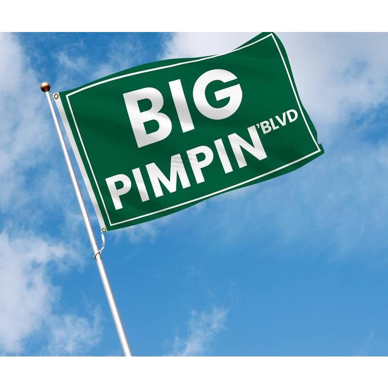 Big Pimpin‘blvd Funny Quote 3x5 Feet Flag Banner