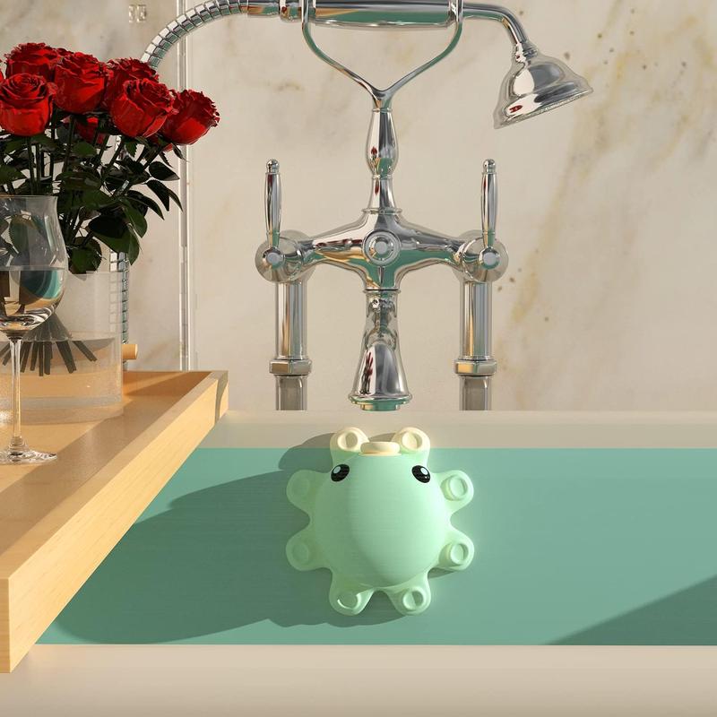 Bathtub Overflow Drain Cover Tub - tub Overflow Drain Cover, Soak Bath Overflow Drain Cover, Bathroom Spa Accessories, Adds Inches of Water for Deeper Bath Daisy Gift Tool Pump