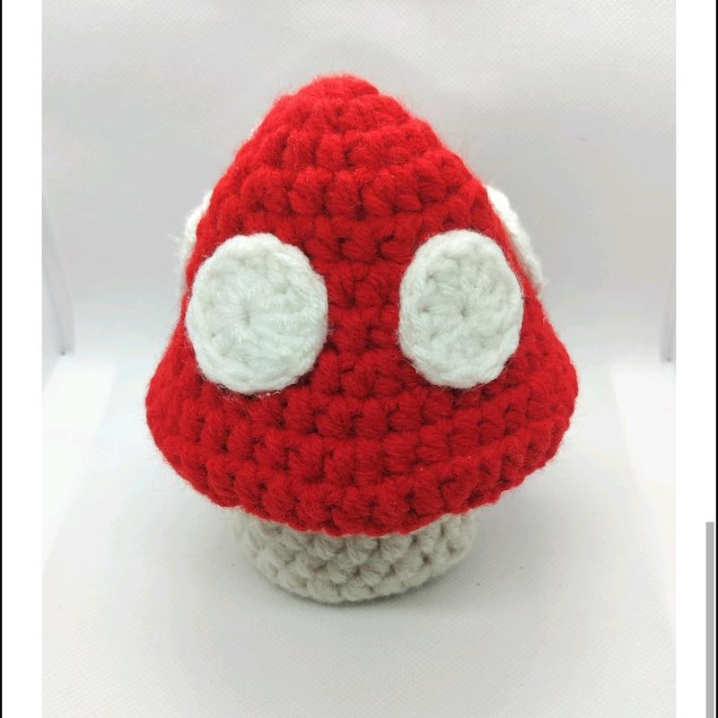 Crochet Mushroom Stash Jar - 4oz