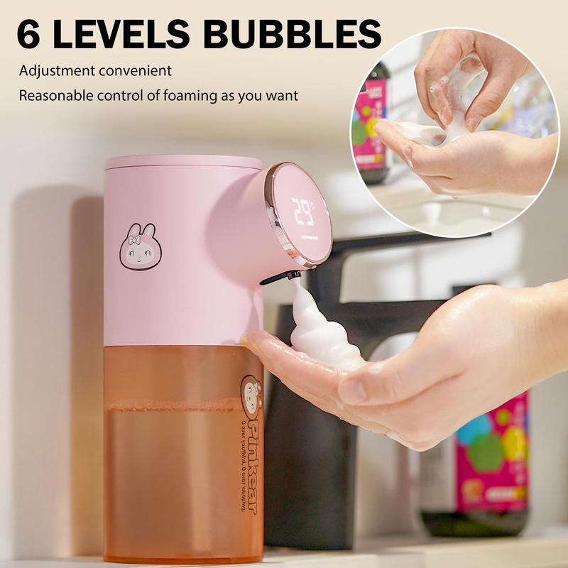 Automatic Soap Dispenser, 1 Count Touchless Auto Liquid Hand Dish Soap Dispenser, Electric Hands Free Soap Dispenser for Bathroom Kitchen