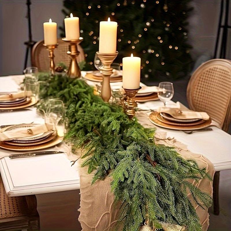 Artificial Norfolk Pine Garland, 1 Count Lifelike Faux Pine Swag with Easy Installation, Decorative Plant for Home Party & Wedding