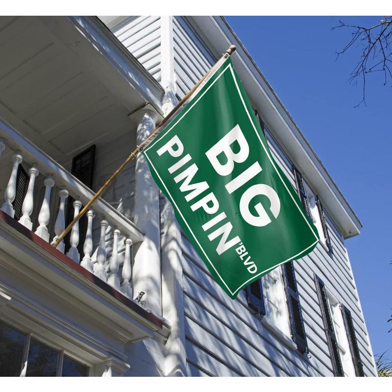 Big Pimpin‘blvd Funny Quote 3x5 Feet Flag Banner