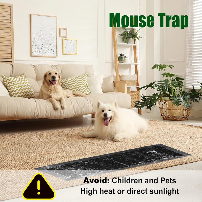 8 Pack Sticky Mouse Trap Sticky Rat Traps Glue Traps Roach Traps Indoor 24 Inch