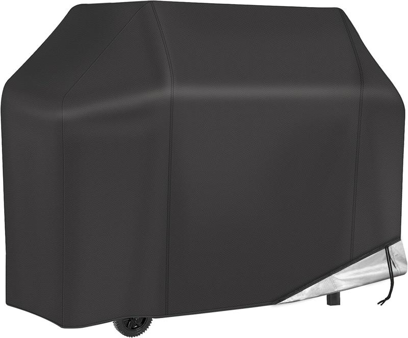 NEXCOVER Grill Cover, BBQ Cover 55 inch,Waterproof BBQ Grill Cover,Fade Resistant Gas Grill Cover, Barbecue Grill Covers, Fits Grill of Weber, Brinkmann, Nexgrill, Black Grill Cover for Outdoor Grill. Drawstring