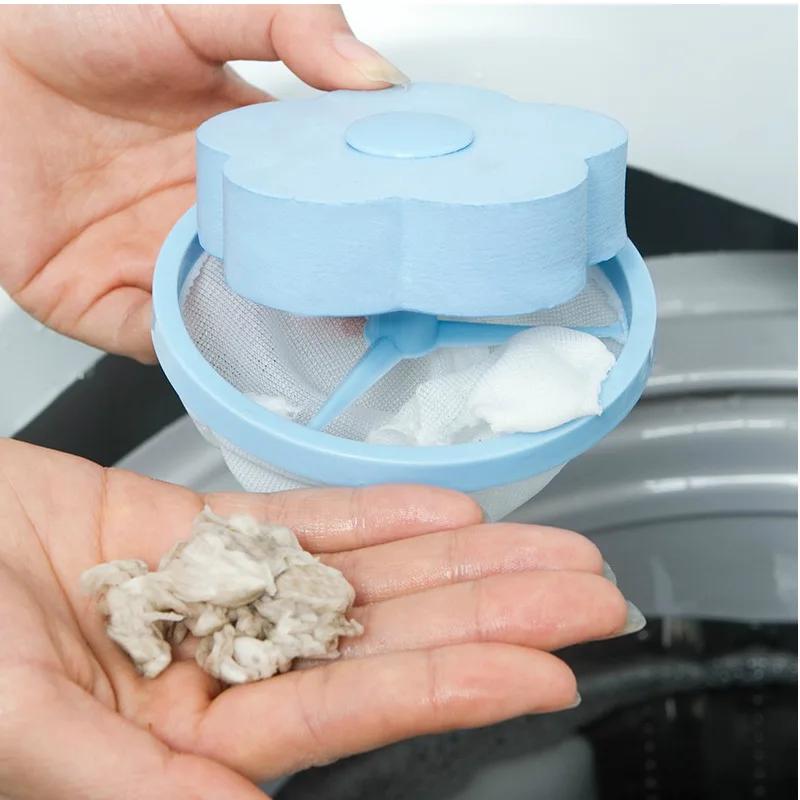 Reusable Pet Hair Removal Filter Net Bag! This handy cleaning tool catches cat and dog hair, keeping your laundry fur-free and fresh!