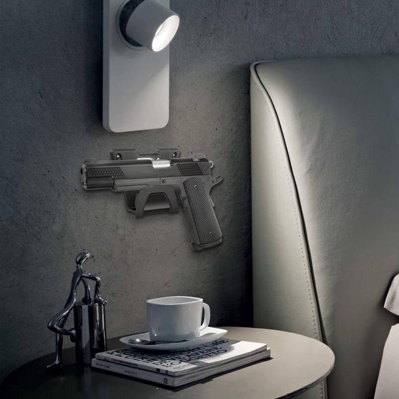 Magnetic Gun Mount, 1 Count Magnetic Gun Holder, Wall Mounted Gun Display Rack, Home Organizer for Car, Truck, Wall, Safe, Men Gifts, Boyfriend Gifts, 2024 Storage Organizer