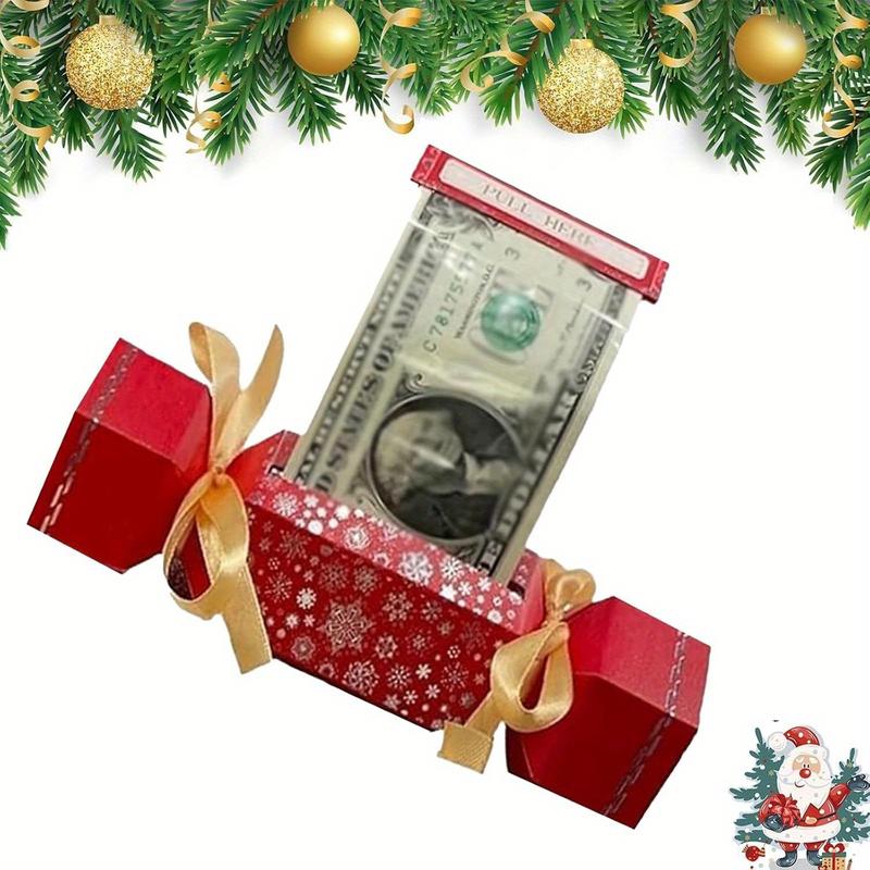 4pcs 8pcs 12pcs Christmas Surprise Money Bag,  Surprise Money Gift box, 2024 DIY Christmas Surprise Kit, Cash Gift bag, Christmas Party Surprise Cash Gift Box Christmas Cash Christmas Themed